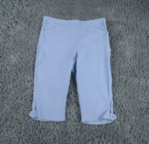 Coconut Row Shorts Womens 12P Petites Blue Palm Beach Skimmer Straight 32x13.5*
